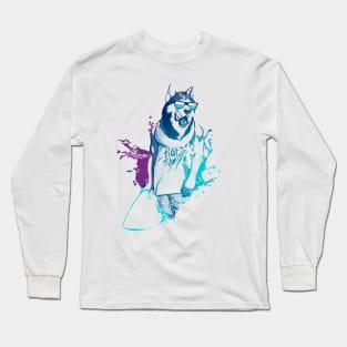 surfer dog Long Sleeve T-Shirt